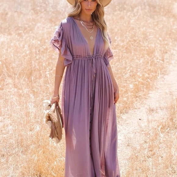 boho cover up kimono sweater cardigan boho festival - Picture 2 of 5